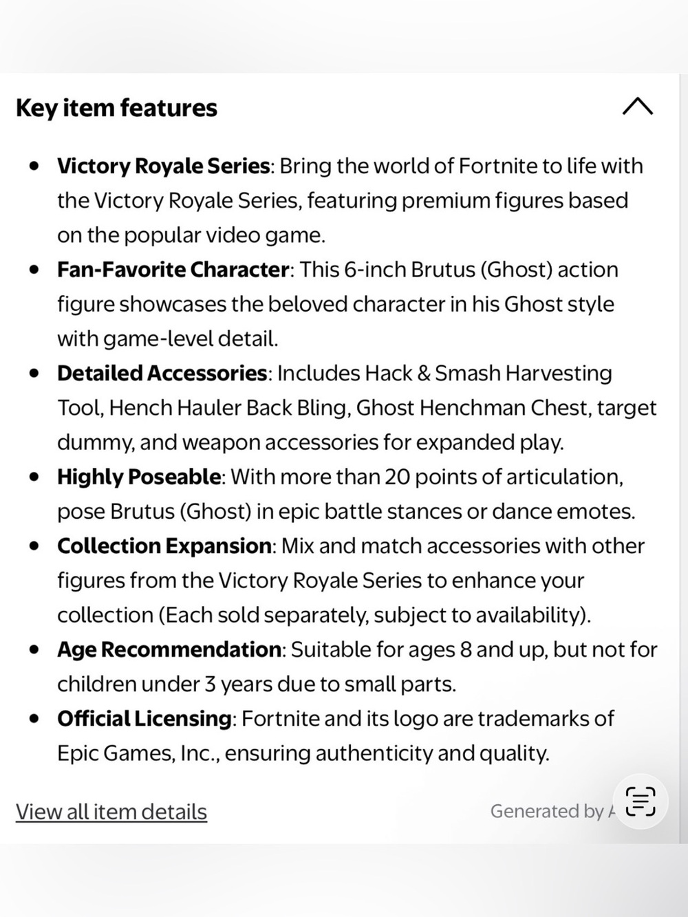 2 (Unboxed) 6IN. FORTNITE VICTORY ROYALE SERIES FIGURES— BRUTUS & MEOWSCLES - Picture 8 of 16